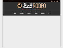 Tablet Screenshot of mesquitechampionshiprodeo.com
